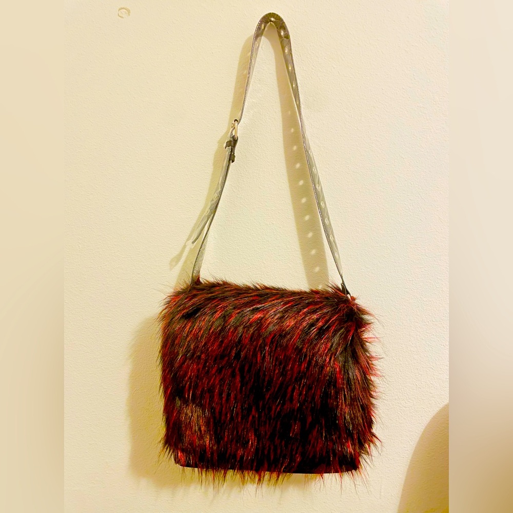 Furry Messenger Tote